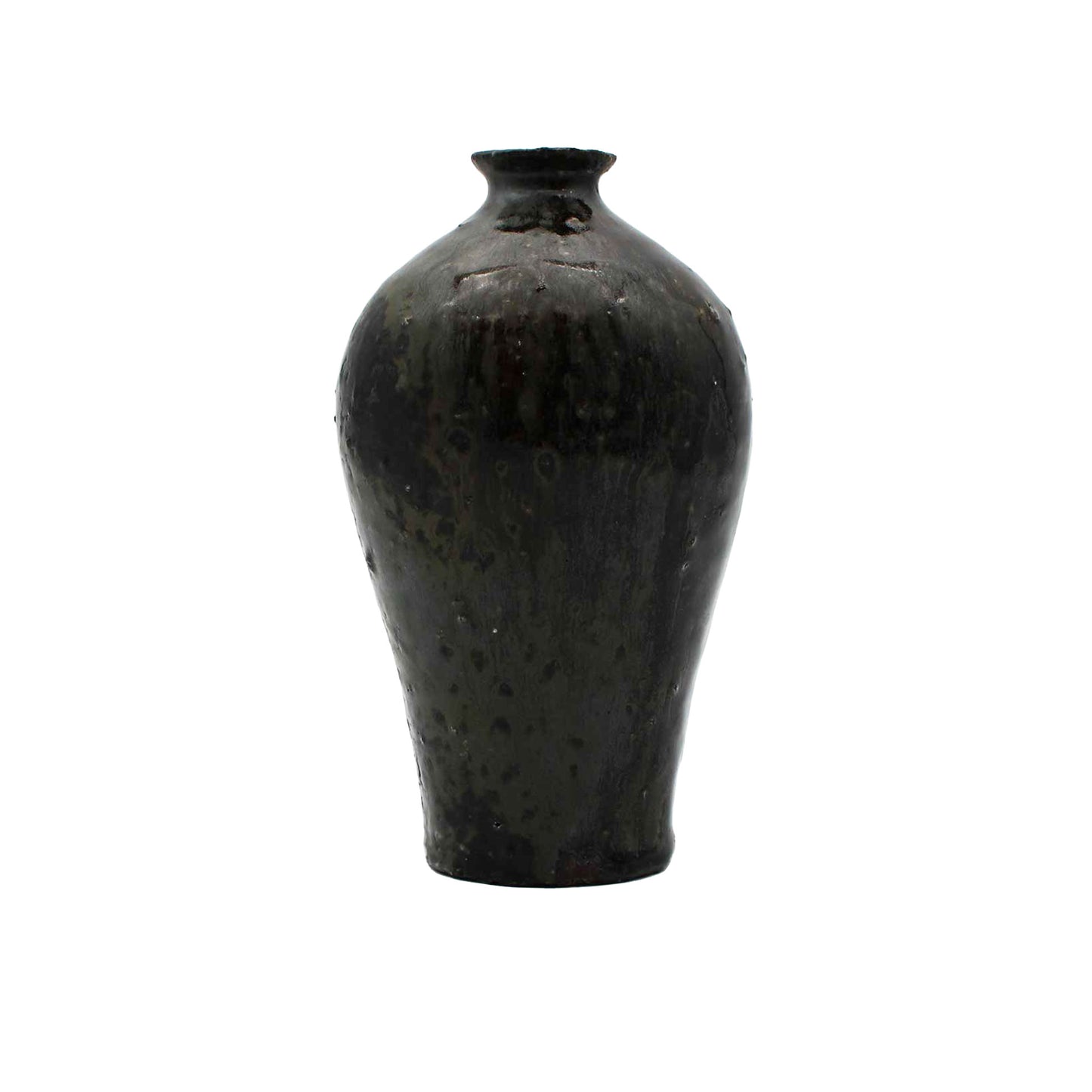 Vase Black Glaze B 604_Toru Hatta