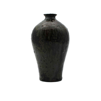 Vase Black Glaze B 604_Toru Hatta