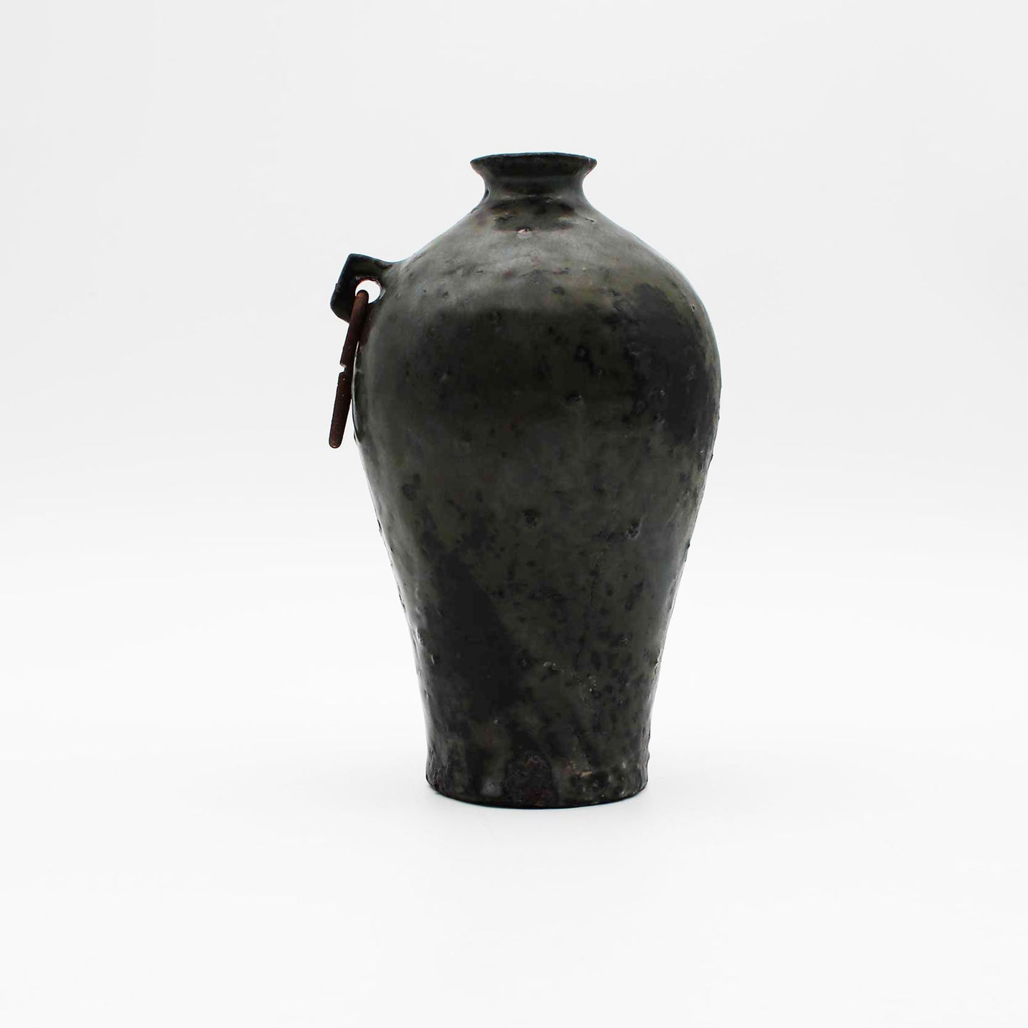 Vase Black Glaze B 604_Toru Hatta