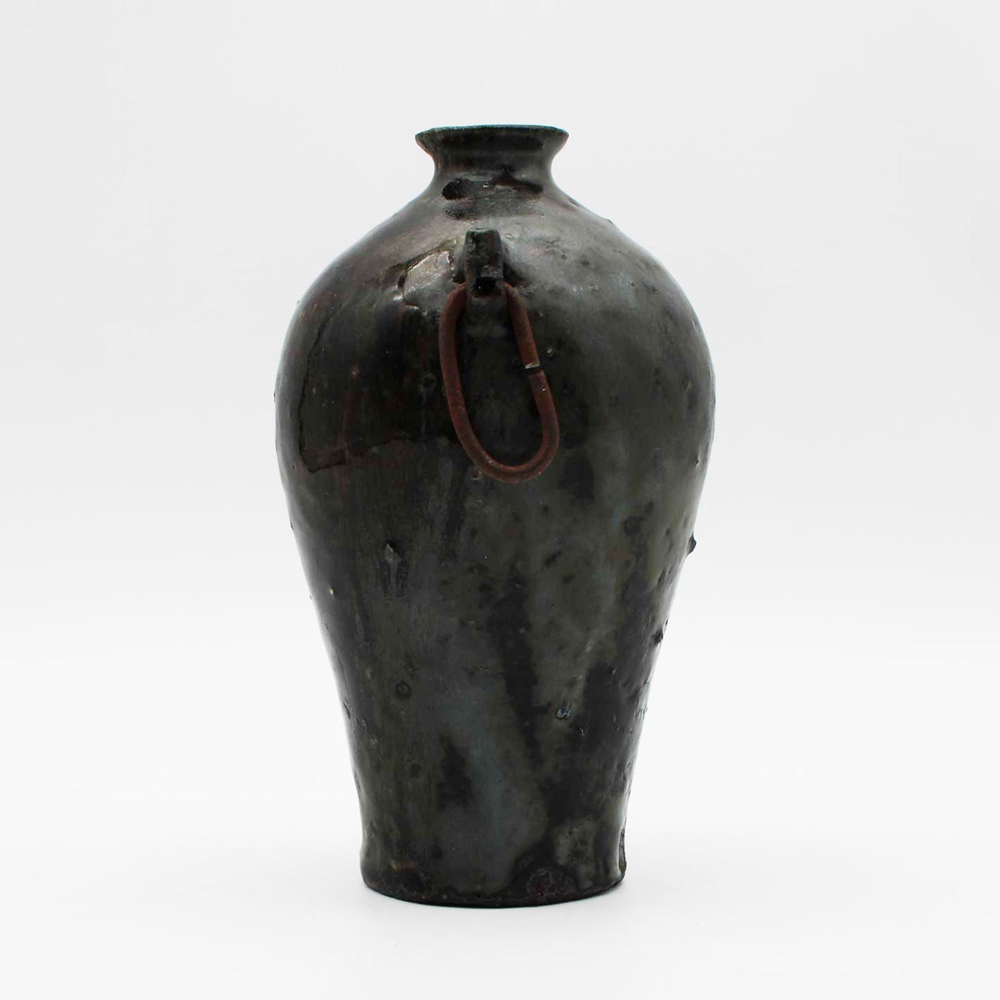 Vase Black Glaze B 604_Toru Hatta