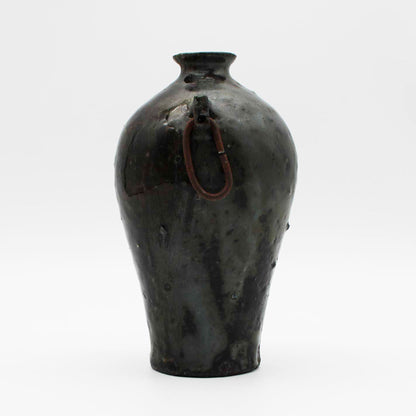 Vase Black Glaze B 604_Toru Hatta