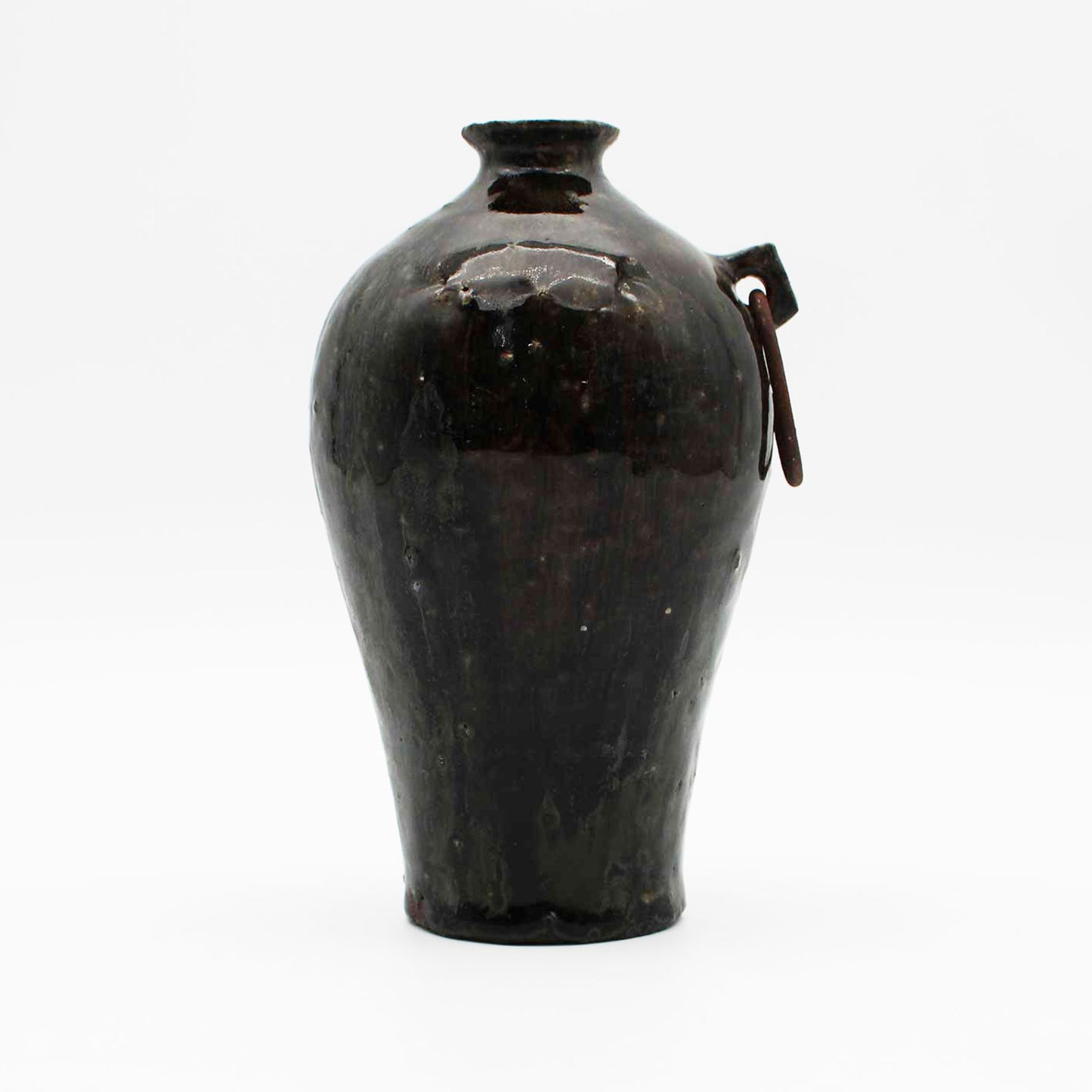 Vase Black Glaze B 604_Toru Hatta