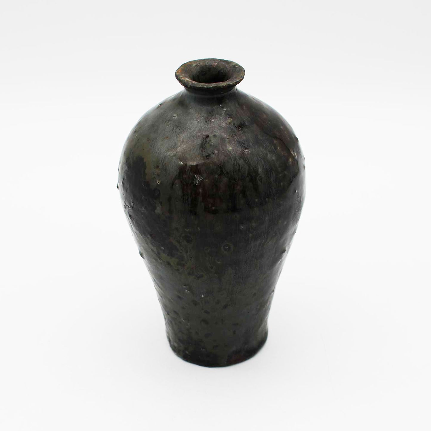 Vase Black Glaze B 604_Toru Hatta