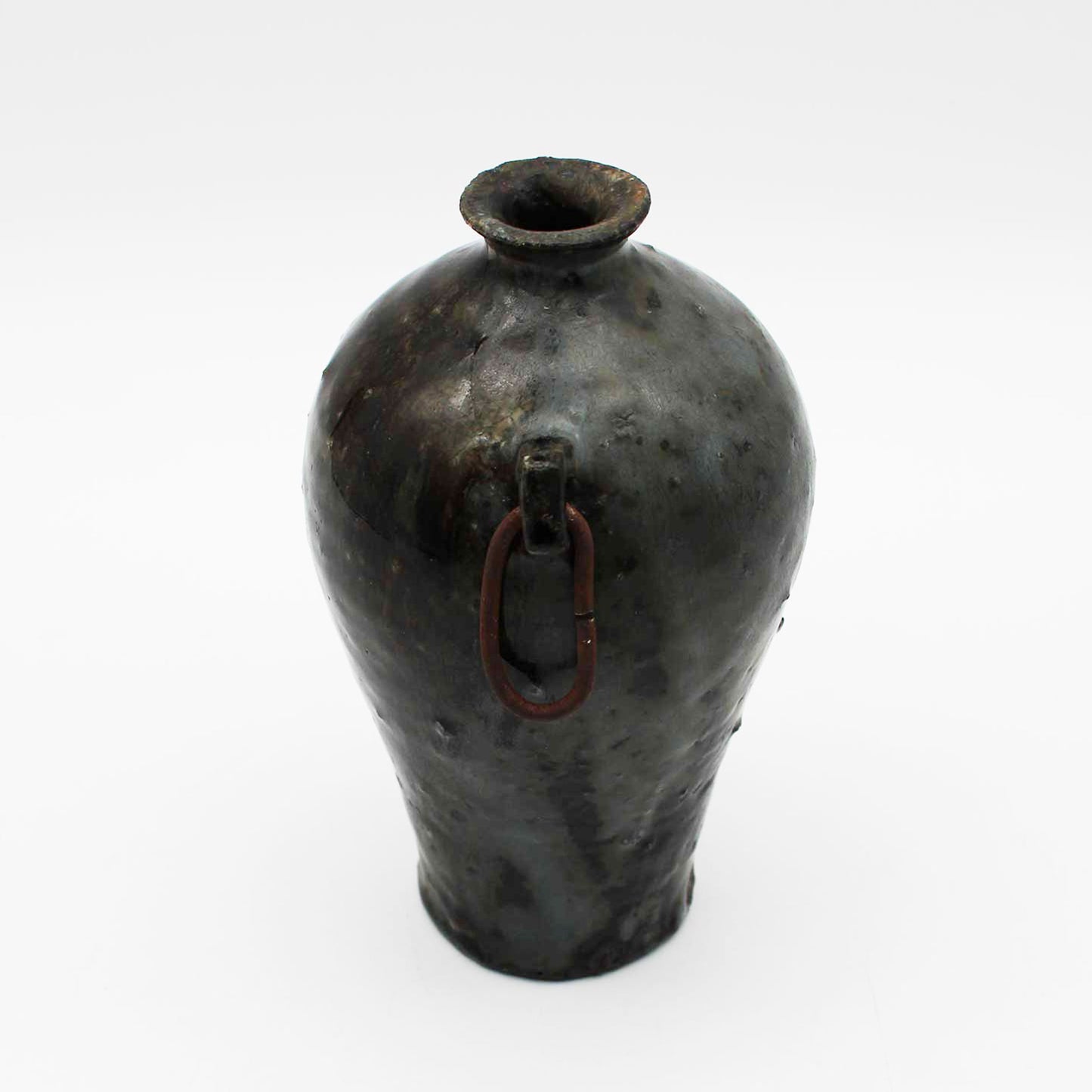 Vase Black Glaze B 604_Toru Hatta