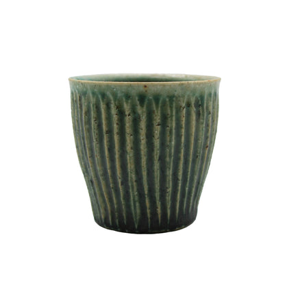 Sake vesselOribe Glaze 603_Michikazu Sakai