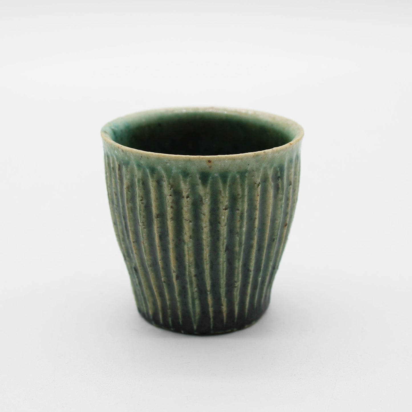 Sake vesselOribe Glaze 603_Michikazu Sakai