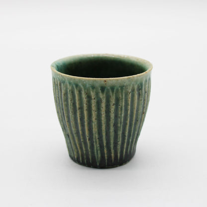 Sake vesselOribe Glaze 603_Michikazu Sakai