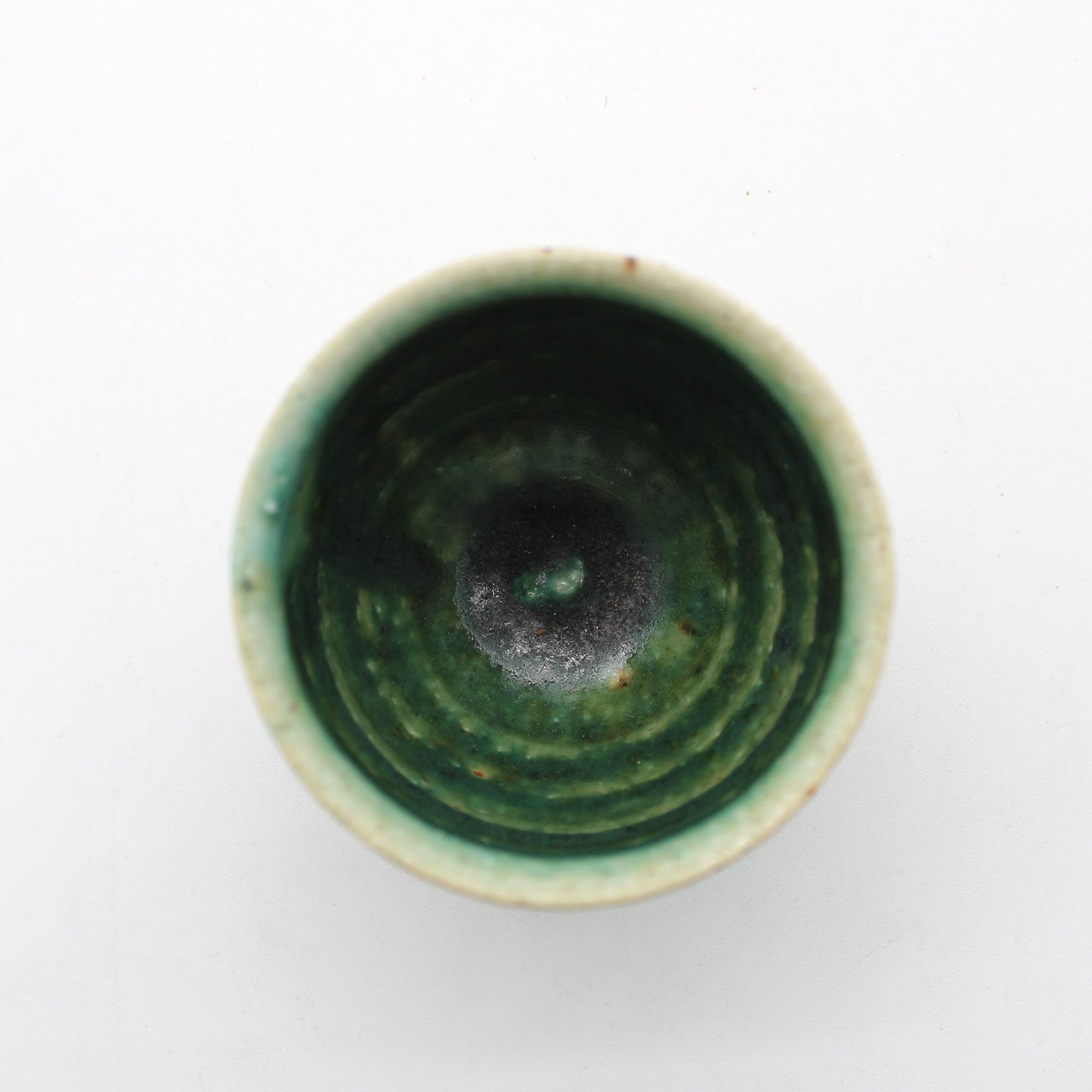 Sake vesselOribe Glaze 603_Michikazu Sakai