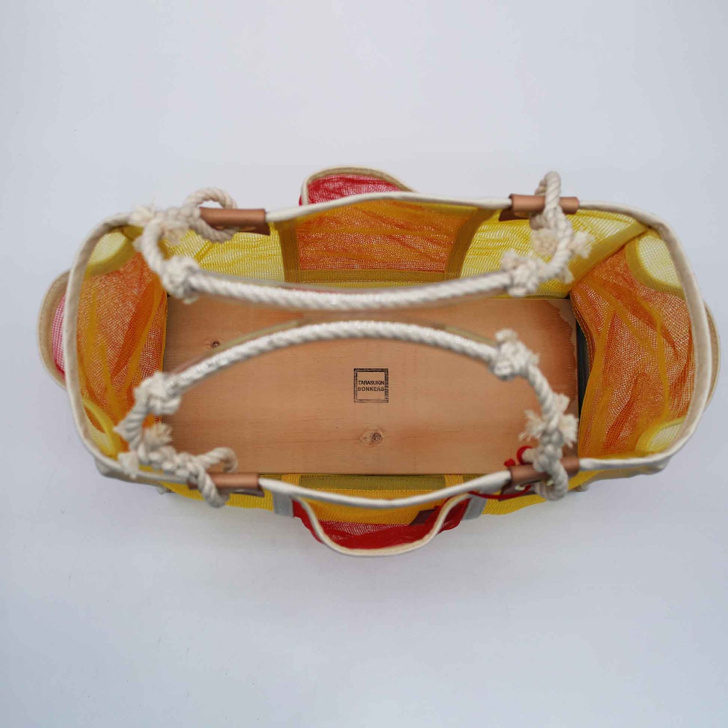 Orange net KNOT Bag Tool Tote M  YEL