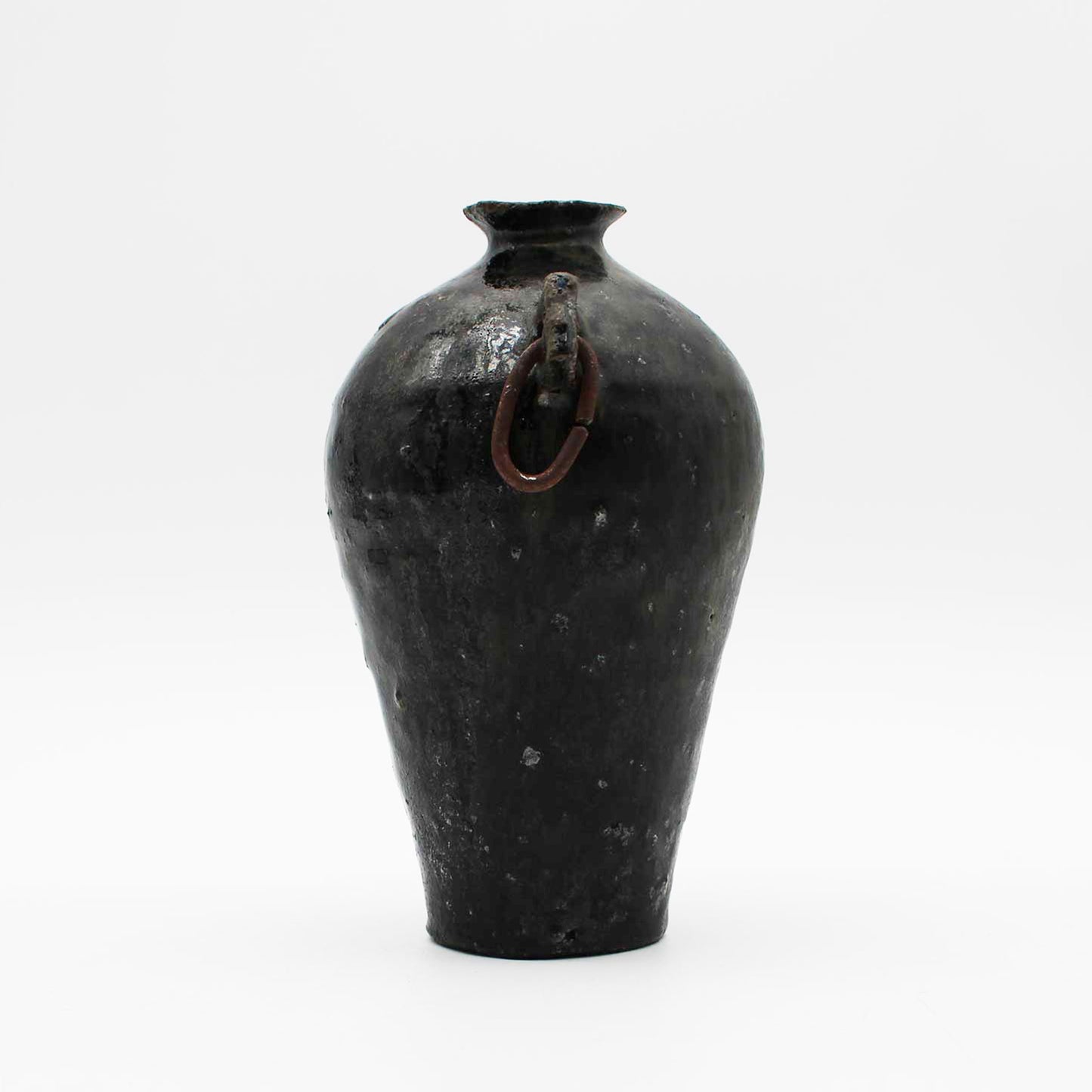 Vase Black Glaze B 604_Toru Hatta