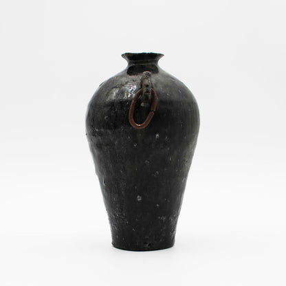 Vase Black Glaze B 604_Toru Hatta