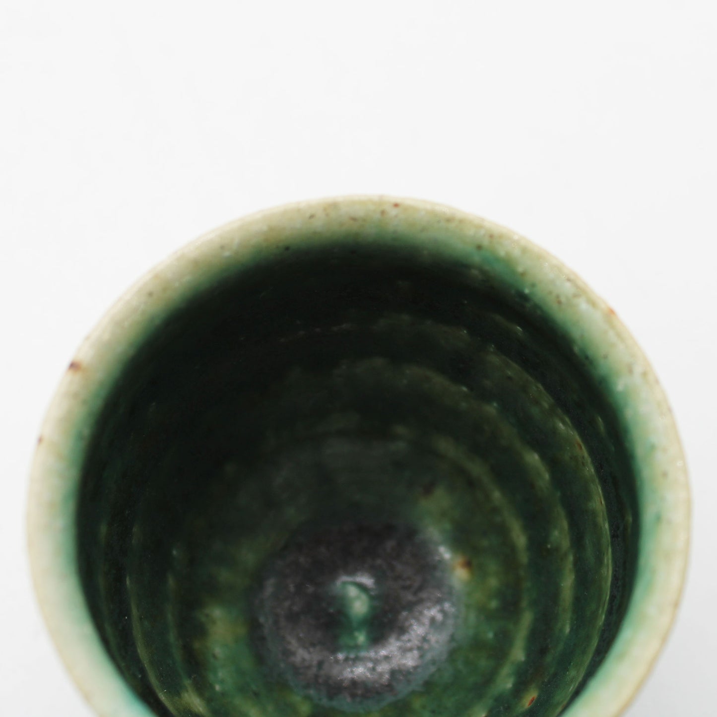 Sake vesselOribe Glaze 603_Michikazu Sakai