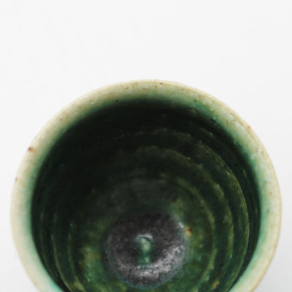 Sake vesselOribe Glaze 603_Michikazu Sakai