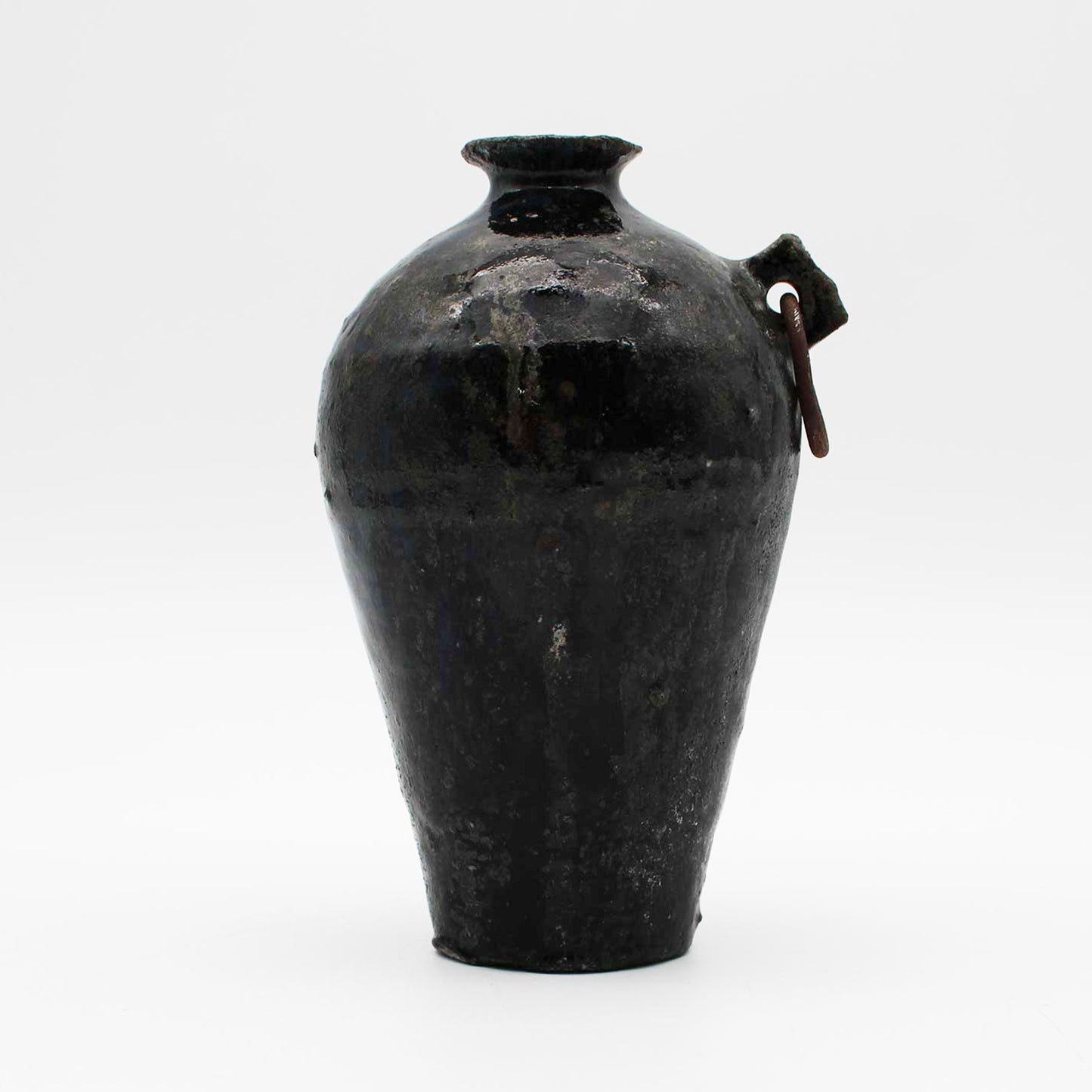 Vase Black Glaze B 604_Toru Hatta