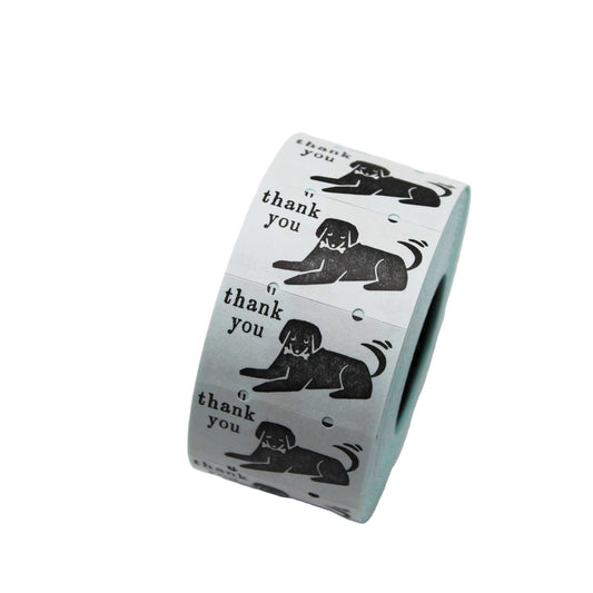Label Roll Seal L Thank You Dog