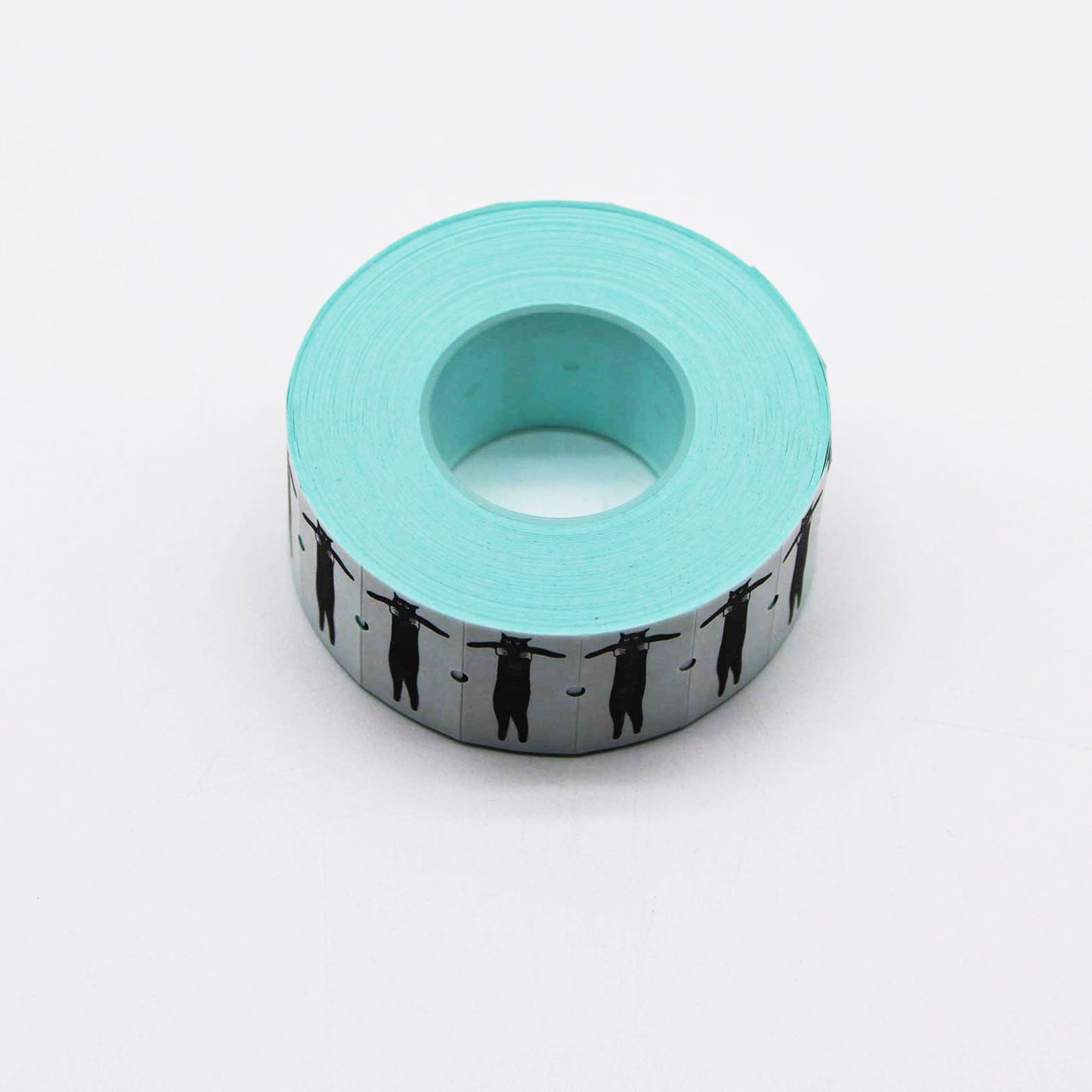 Long Label Roll Seal Black Cat
