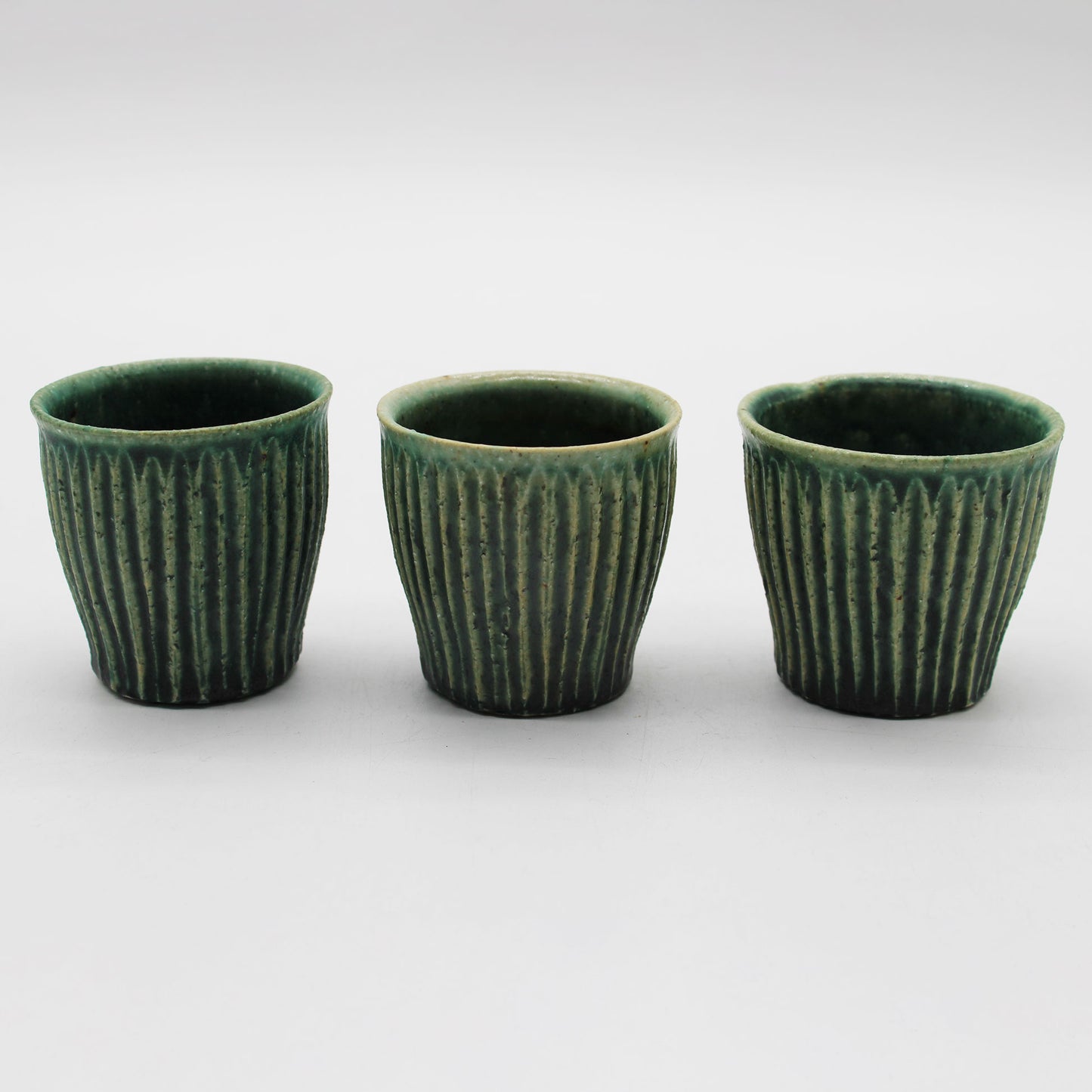 Sake vesselOribe Glaze 603_Michikazu Sakai