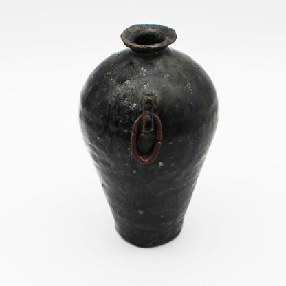 Vase Black Glaze B 604_Toru Hatta
