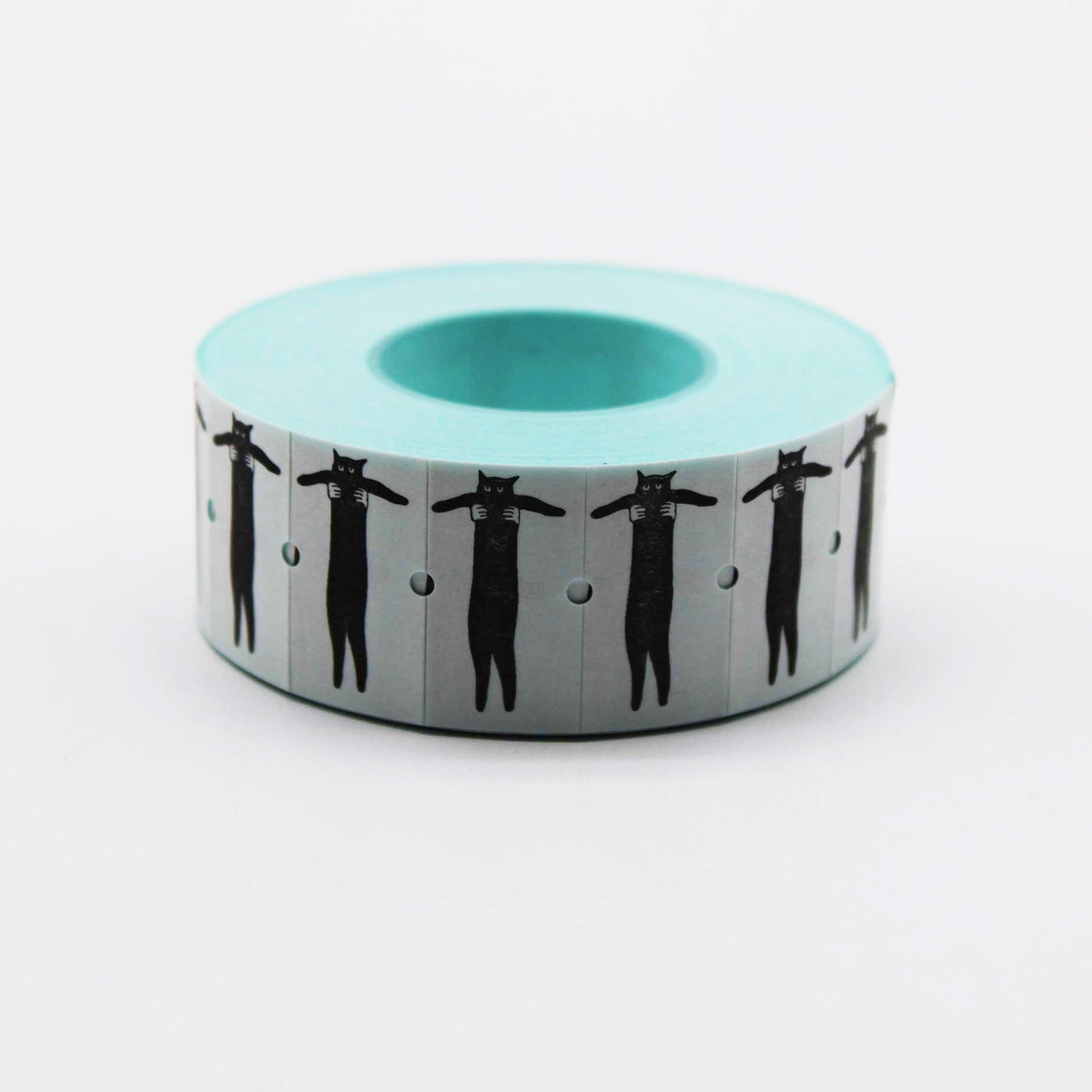 Long Label Roll Seal Black Cat