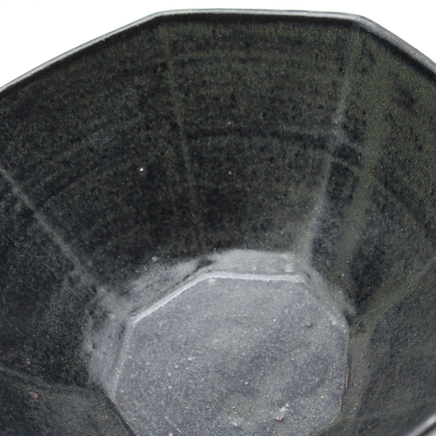 Black glaze octagon Bowl 606_Mutsuhiko Shimura