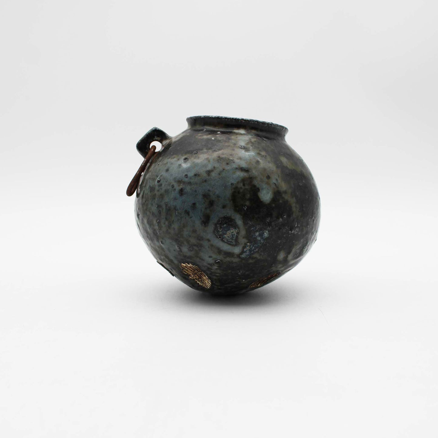 Vase Black Glaze B 604_Toru Hatta