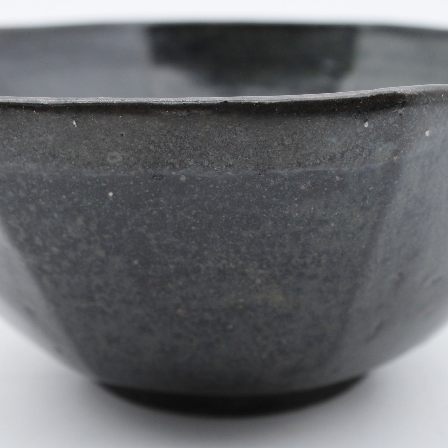 Black glaze octagon Bowl 606_Mutsuhiko Shimura
