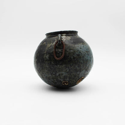 Vase Black Glaze B 604_Toru Hatta