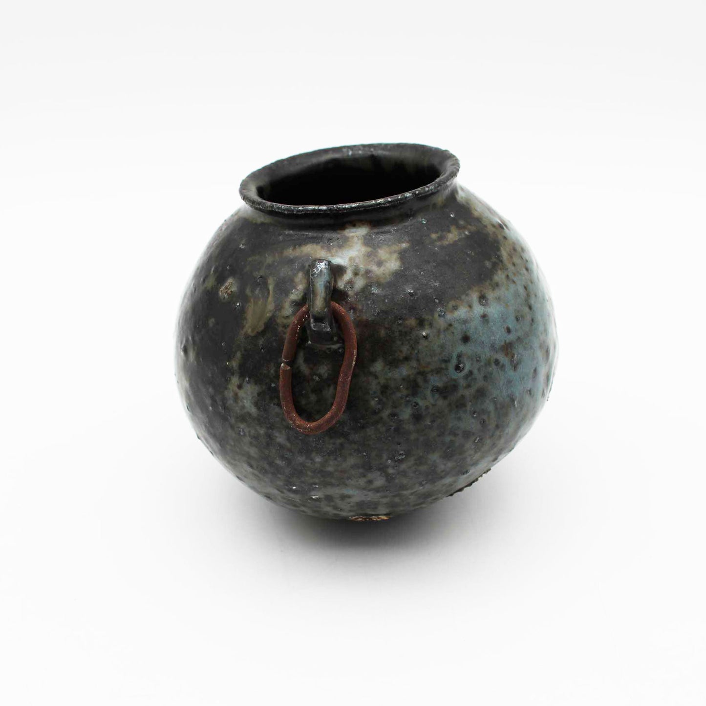 Vase Black Glaze B 604_Toru Hatta