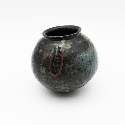 Vase Black Glaze B 604_Toru Hatta