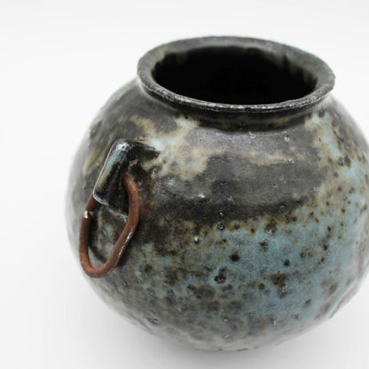 Vase Black Glaze B 604_Toru Hatta