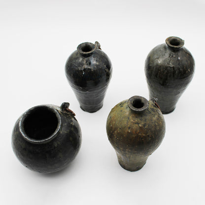 Vase Black Glaze B 604_Toru Hatta