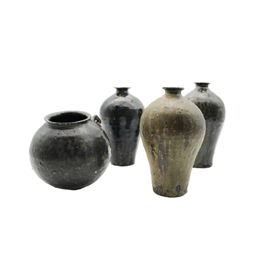 Vase Black Glaze B 604_Toru Hatta