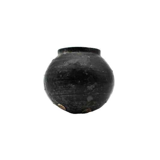 Vase Black Glaze A 604_Toru Hatta