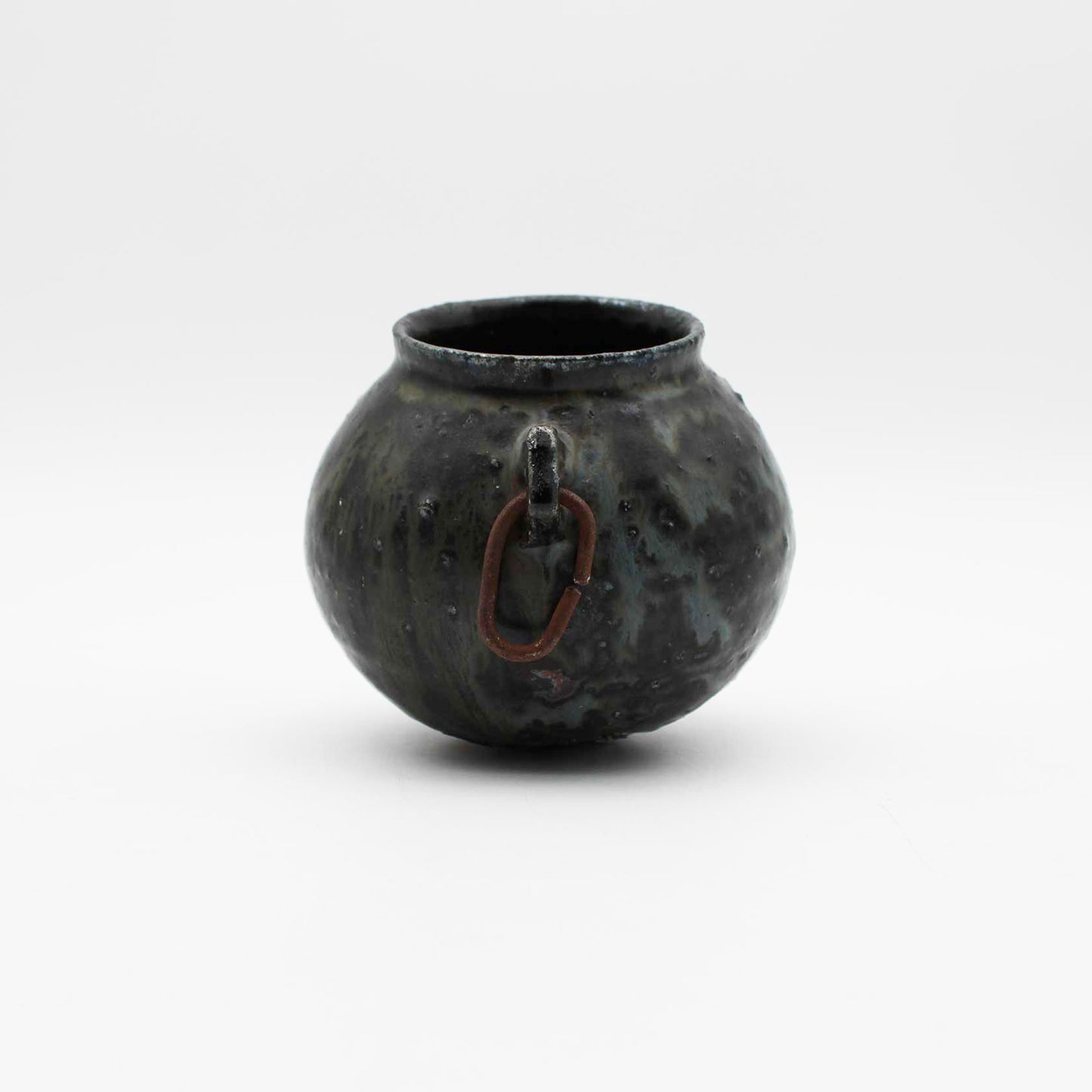 Vase Black Glaze A 604_Toru Hatta