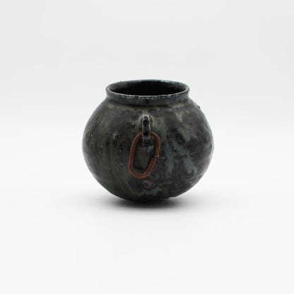 Vase Black Glaze A 604_Toru Hatta