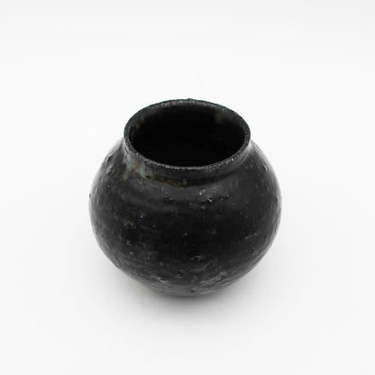 Vase Black Glaze A 604_Toru Hatta