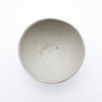 Blue white porcelain wood fired bowl 606_Yoshio Kangawa