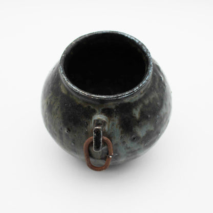 Vase Black Glaze A 604_Toru Hatta
