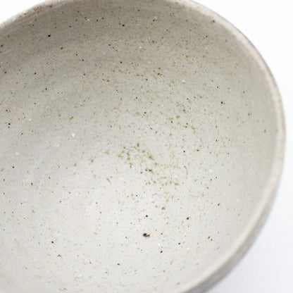 Blue white porcelain wood fired bowl 606_Yoshio Kangawa