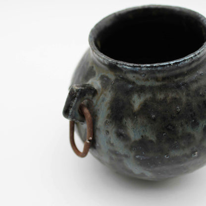 Vase Black Glaze A 604_Toru Hatta
