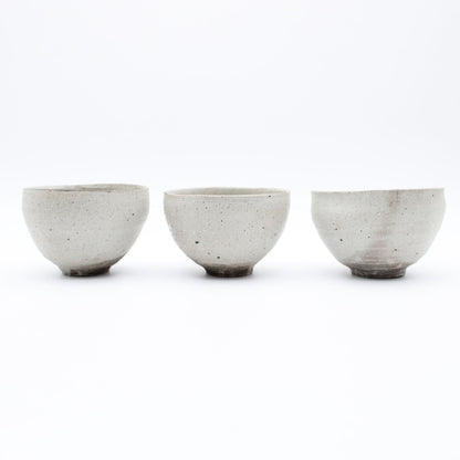 Blue white porcelain wood fired bowl 606_Yoshio Kangawa