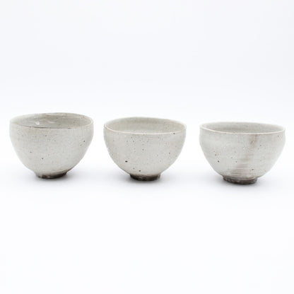 Blue white porcelain wood fired bowl 606_Yoshio Kangawa