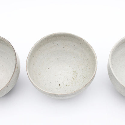 Blue white porcelain wood fired bowl 606_Yoshio Kangawa
