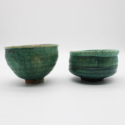 Tea Bowl Oribe Glaze 603_Michikazu Sakai