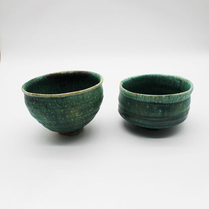 Tea Bowl Oribe Glaze 603_Michikazu Sakai