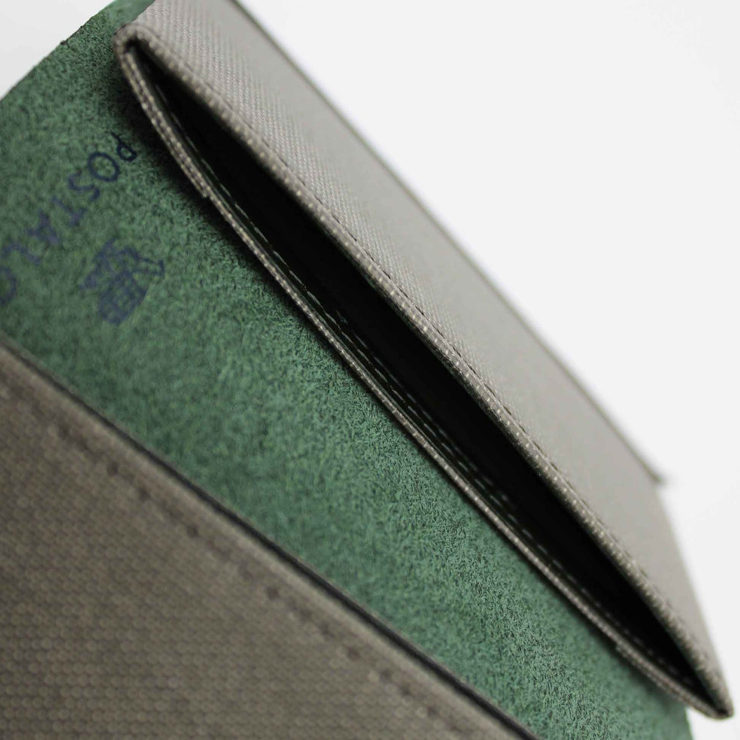 Card Holder Gray & Green
