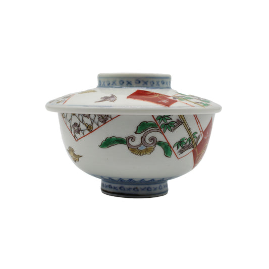 ANTIQUES Lidded Bowl F_512