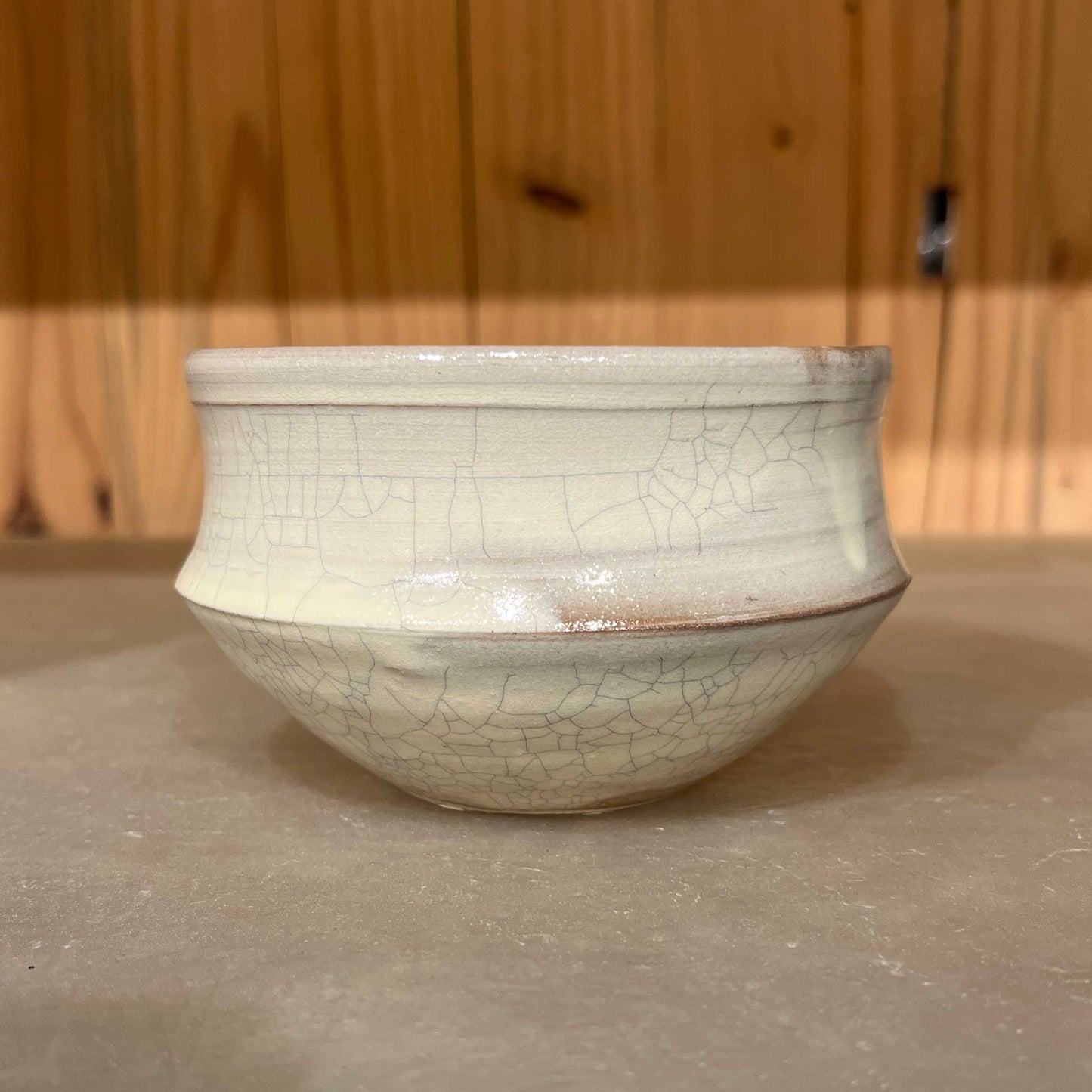 Tea Bowl Crackle Kohiki 511A_Fuminari Araga