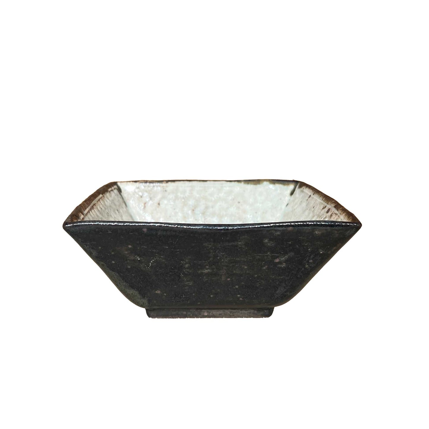 Square Bowl Mishima Black Glaze 511A_Mutsuhiko Shimura