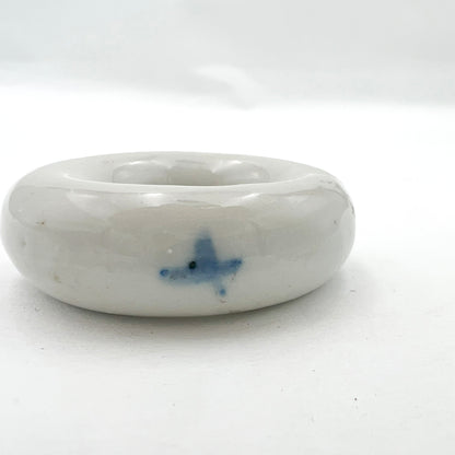 Japanese antique White porcelain ring